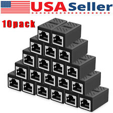 10 PACK RJ45 Inline Coupler Cat6/Cat5e Ethernet Network Cable  picture