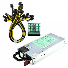 DPS-1200FB A 1200W PSU Power Supply+ Breakout Board + 12pcs 8pin Cables for BTC picture