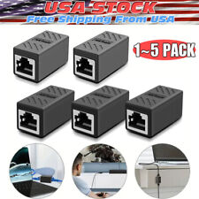 1-5PACK RJ45 Inline Coupler Cat6/Cat5e Ethernet Network Cable Extender Connector picture