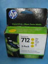 HP 712 3-pack 29-ml Yellow DesignJet Ink Cartridge 3ED79A NOV 2025-  picture