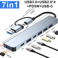 7 in 1 USB / Type C To USB 3.0 2.0 Adapter Hub for MacBook Pro Air iMac iPad PC picture