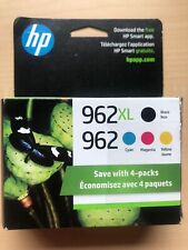 NEW/OPEN BOX New Genuine HP 962XL Black Color 4PK Ink Cartridges EXPIRE 01/2026 picture