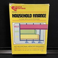 Household Finance Creative Software For The Commodore Vic 20 Pre Owned Vtg 1982 picture
