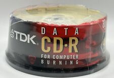 TDK CD-R New 25 Pack Blank Data Computer Burning 48x 700mb 80 Min Recordable picture