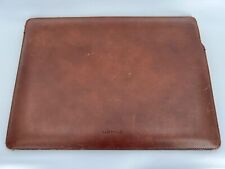 NOMAD LEATHER LAPTOP SLEEVE RUSTIC BROWN 15.5