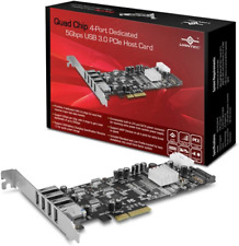 Vantec Quad Chip 4-Port Dedicated 5Gbps USB 3.0 PCIe Host Card (UGT-PCE430-4C) picture
