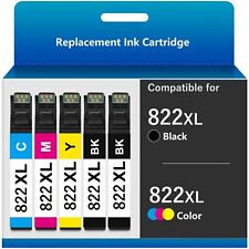5PK Compatible Ink Cartridges T822XL 822 XL for WF-3820 WF-4820 WF-4830 WF-4833 picture