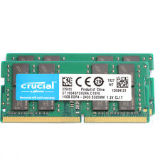Crucial 32GB(2x 16GB) DDR4 2400MHz PC4-19200 for Laptop SO-DIMM 1.2V 260-Pin RAM picture