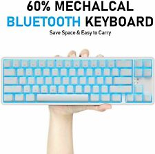 60% Wireless Bluetooth&Wired Mechanical Gaming Keyboard RGB Backlit Rechargeable picture