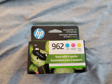 Genuine HP 962 Color 3 Pack Ink Cartridges Cyan Magenta Yellow Exp 01/2026 picture