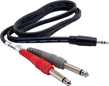 HOSA CMP-159 Y CABLE 3.5MM TRS - 1/4