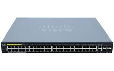 Cisco sg350-52p-k9 v03 52port Gigabit Managed Switch W/Rack mount brackets picture