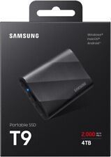 Samsung T9 Portable SSD 4TB, Up to 2,000MB/s, USB 3.2 Gen2, Black picture
