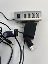GEAR HEAD Energy Saving 4 Port USB 2.0 Hub w/ AC Adapter UH5500ESP picture