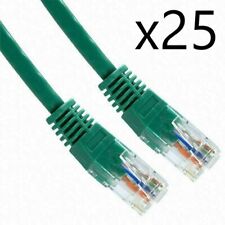 25 Pack Lot - 7ft CAT5e Ethernet Network LAN Router Patch Cable Cord Wire Green picture