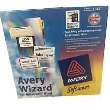 Brand New Sealed Avery Wizard 5344 For Microsoft Word... NOS Windows 95 picture