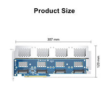 PCIe to SFF-8639 Adapter PCIe 3.0 x16 to 4 Ports SFF-8639 for 2.5