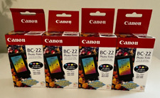 Lot of 4 Canon BC-22 Ink Cartridges 4 Colors + 1 BC-22e picture