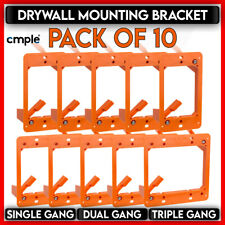 Low Voltage Mounting Bracket for 1 2 3 Gang Wall Plate Drywall Mount 10 Pack picture