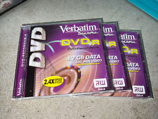 3 Verbatim DataLifePlus DVD+R Recordable 4.7 GB Data 120min 2.4x Video DVD RW picture