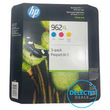 GENUINE 3-PACK HP 962XL C/M/Y COLOR INK OFFICEJET PRO 9010 9015 9020 SEALED 2024 picture