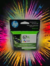 Genuine HP 67XL Color Ink Cartridge ENVY 6000 Deskjet 2700 Series EXP 11/2023 picture