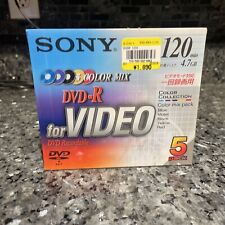 5 PACK SONY DVD+R RECORDING MEDIA BRAND NEW 120 MINUTE 4.7 GB Japanese Box picture