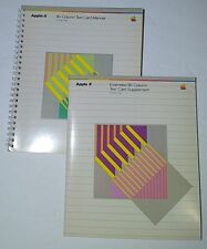 2 Vintage Apple IIe Computer Extended 80 Column Text Card Supplement Manuals  picture