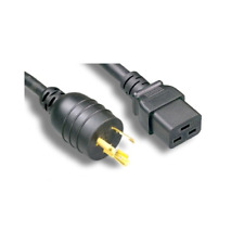 PTC Heavy Duty L6-20P / C19 High Voltage / High Current Power Cord, Black Color picture