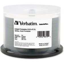 Verbatim DVD+R DL 8.5GB 8X DataLifePlus White InkJet Printable, Hub Printable - picture