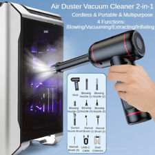 Portable Cordless Air Duster with LED Light, 50000RPM, 6000mAh USB Rechargeable picture
