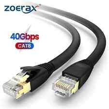 Zoerax CAT8 Ethernet Cable 24AWG 40Gbps 2000Mhz Heavy Duty High Speed Gigabit picture