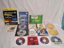 CD-ROM PC SOFTWARE lot of Mixed Disks Books And Programs picture
