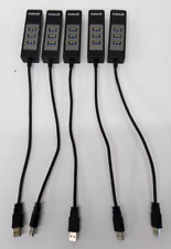 Lot of 5 - Pluggable USB 3.0 3-Port Hub with Gigabit Ethernet Port Hub - Tested picture