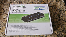 Plugable 7 Port USB 3.0 5Gbps Hub + Premium 5V 4A Power Supply picture