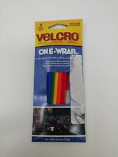 Lot of 5 Pak, Velcro Brand One Wrap Straps / Attaches  Multi Color picture