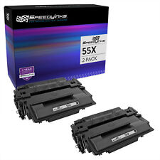 SPEEDY Compatible Replacement for HP 55X 55A CE255X CE255A Toner Cartridge 2PK picture