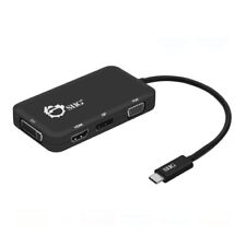 SIIG USB C to 4K HDMI/DisplayPort/VGA/DVI Multiport Adapter - 4-in-1 picture