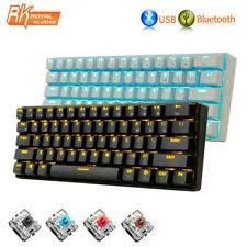 US RK61 Wireless Bluetooth Wired Mechanical Keypad Backlight Gaming PC Keyboard picture