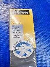New Fellowes Rubber/Fabric Keyboard Wrist Rest Pads Silver picture