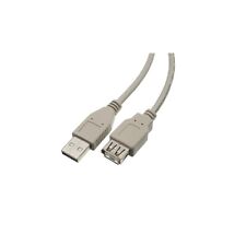 Fuji Labs 10Ft A-Male to A-Female USB2.0 Extension Cable, Gray (2 Pack) picture