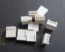 10Pcs White 4-Pin Female Fan Connector Housing Plug 2.54mm Pitch PC Mod Molex picture