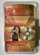 TDK Mini Archival DVD-R 10 Pack 30 Min Record Scratch Proof For Sony Handycam picture