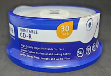 Ativa Printable CD-R 30 Pack 52x 700MB 80min Printable Surface Blank Disc picture