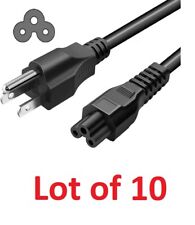 Lot of 10 - Standard Mickey Mouse AC Power Cable 10 Pack US Plug 10PK Cord picture