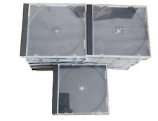 Bulk Job Lot of 25 Empty Standard Album Jewel CD Case with  Black tray - VGC picture