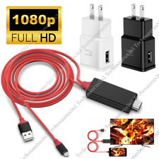 1080P HDMI Mirroring Cable Phone To TV HDTV AV Adapter For iPhone 14 13 12 11 8 picture
