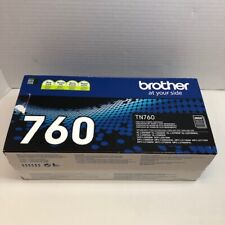 Brother TN760 Black Toner Cartridge Genuine Original OEM TN-760 - WEIGHS FULL picture