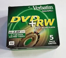 Verbatim DataLifePlus DVD+RW Discs (5-Pack) 1x-2.4x picture