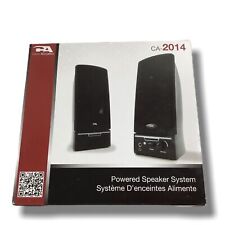 Computer Speaker System CA-2014 Audio Headphone Jack Duel Powered picture